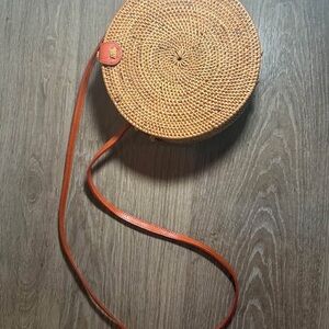 Boho Round Rattan Bag - Bali purse - Poppy and Sage